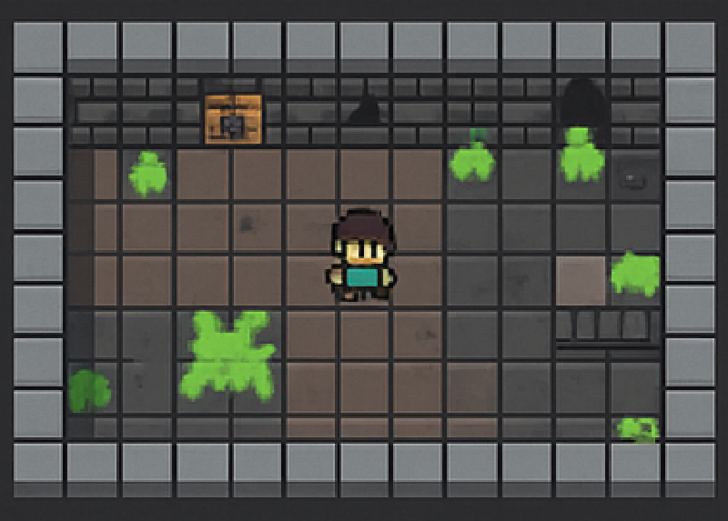SpriteGrid tile-based editor and character