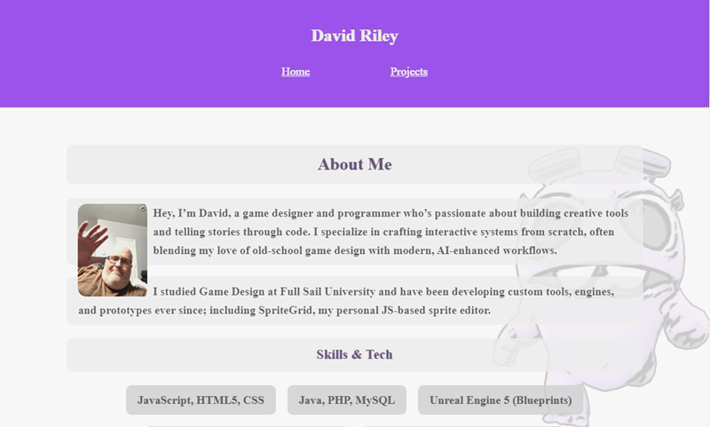 Responsive site with AI thumbnail